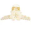 LC Lauren Conrad White Acrylic Flower And Simulated Pearl Clear Acetate Claw Clip -Fashion Women 5905315