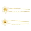 LC Lauren Conrad Simulated Pearl Flower Hair Pin Set -Fashion Women 5905323