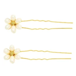LC Lauren Conrad Simulated Pearl Flower Hair Pin Set