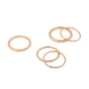 LC Lauren Conrad Gold Tone Clean Metal Nickel Free Ring Set -Fashion Women 5906697