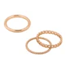 LC Lauren Conrad Gold Tone Chain Nickel Free Ring Set -Fashion Women 5906698