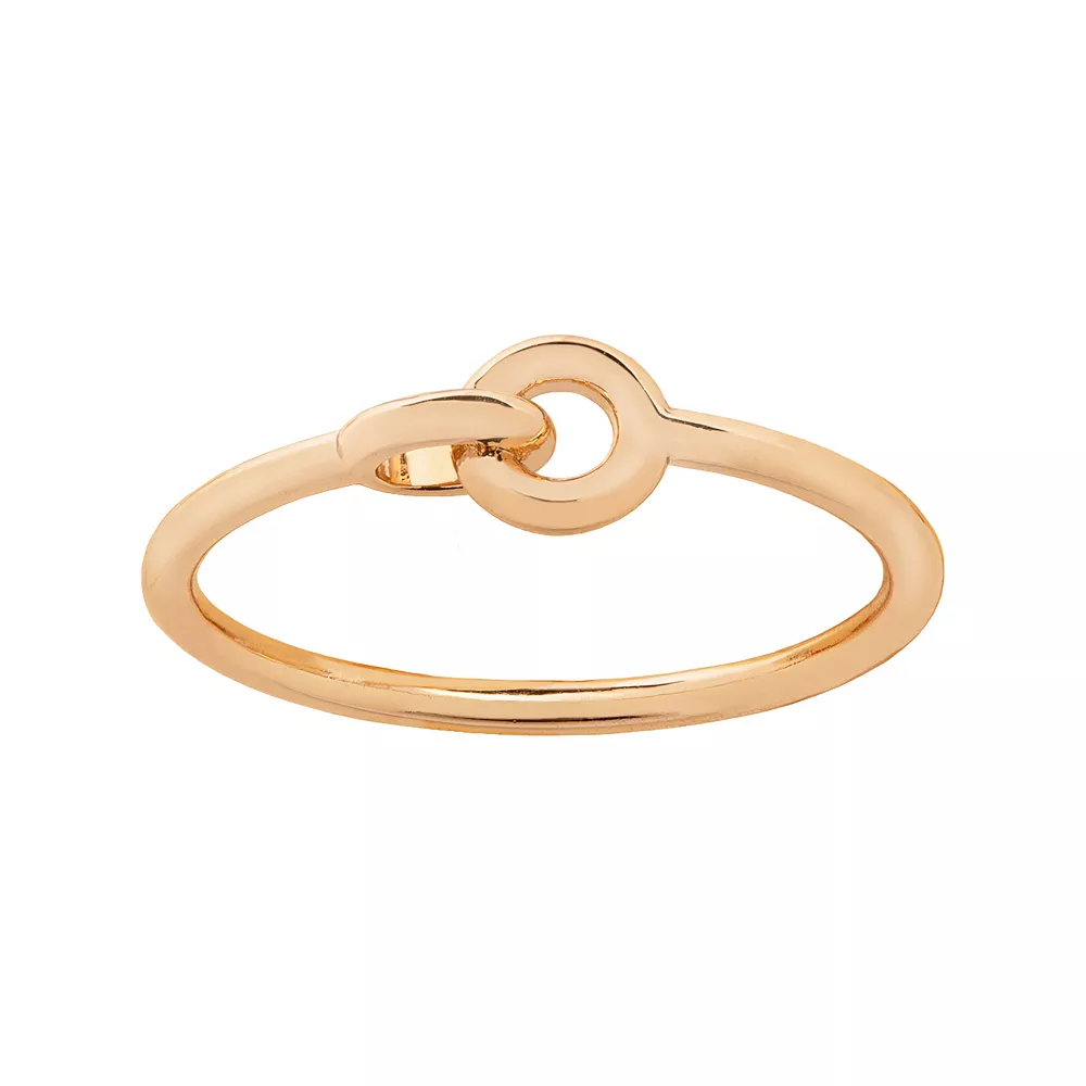 Women's LC Lauren Conrad INTERLOCKING CIRCLE RING 3 Women's LC Lauren Conrad INTERLOCKING CIRCLE RING