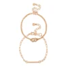 LC Lauren Conrad Gold Tone Chain Link Nickel Free Bracelet Set -Fashion Women 5906700