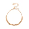 LC Lauren Conrad Gold Tone Mismatched Chain Nickel Free Link Bracelet -Fashion Women 5906701