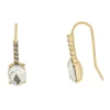 LC Lauren Conrad Gold Tone Pave And Stone Drop Fish Hook Earrings -Fashion Women 5906763