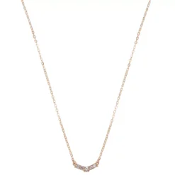 LC Lauren Conrad Rose Gold Tone Dainty Stone Bar Necklace