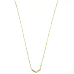LC Lauren Conrad Gold Tone Dainty Stone Bar Necklace