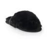 Womens LC Lauren Conrad Sustainable X-band Faux Fur Slide -Fashion Women 5939629 Black