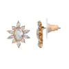 LC Lauren Conrad Gold Tone Simulated Crystal Oval Nickel Free Stud Earrings -Fashion Women 5989700