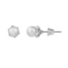LC Lauren Conrad Silver Tone Simulated Pearl Nickel Free Stud Earrings -Fashion Women 5989714