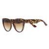 Women's LC Lauren Conrad Cari Large Plastic Cat Eye Sunglasses -Fashion Women 5997059 Tort Brown Lens