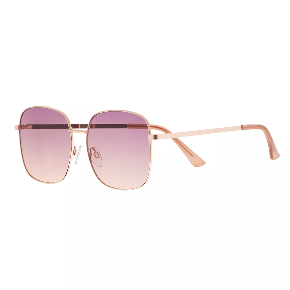 Women's LC Lauren Conrad Brynlee Oversized Metal Square Sunglasses 3 Women's LC Lauren Conrad Brynlee Oversized Metal Square Sunglasses