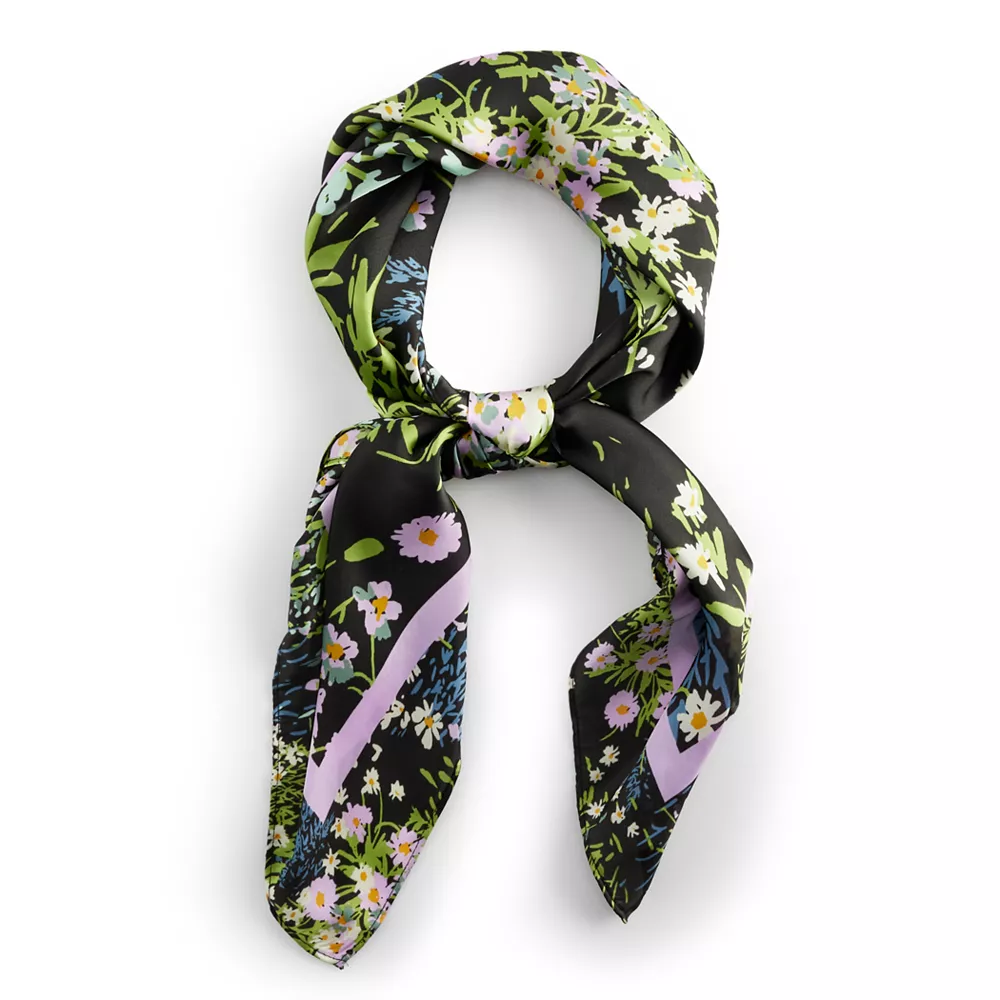 Women's LC Lauren Conrad Hilltop Floral Square Scarf 4 Women's LC Lauren Conrad Hilltop Floral Square Scarf - Image 2