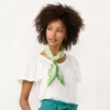 Women's LC Lauren Conrad Flora Square Scarf -Fashion Women 6003144 Green