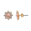 LC Lauren Conrad Gold Tone Cat Eye Simulated Crystal Stud Earrings -Fashion Women 6060205