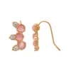 LC Lauren Conrad Cat Eye Simulated Crystal Ear Climber Earrings -Fashion Women 6060206