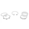 LC Lauren Conrad Silver Tone Crystal "Mama" 5-Piece Rings Set 1 LC Lauren Conrad Silver Tone Crystal "Mama" 5-Piece Rings Set -Fashion Women 6073292