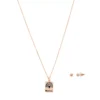 LC Lauren Conrad Rose Gold Tone "Mama" Pendant Necklace & Stud Earrings Set -Fashion Women 6073295