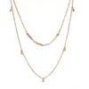 LC Lauren Conrad Gold Tone Beaded Double-Strand Necklace -Fashion Women 6094999