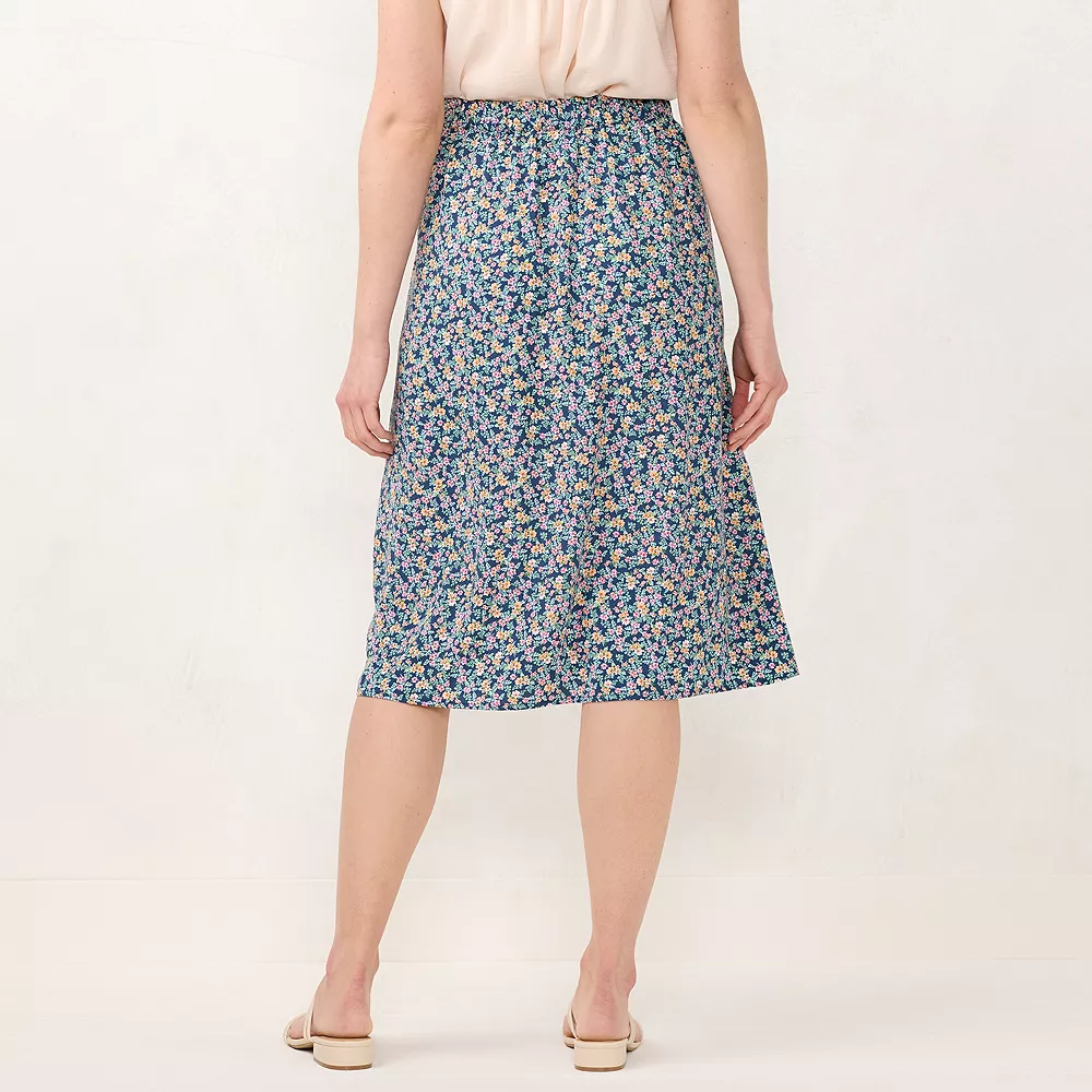 Women's LC Lauren Conrad Button-Front Midi Skirt 4 Women's LC Lauren Conrad Button-Front Midi Skirt - Image 2