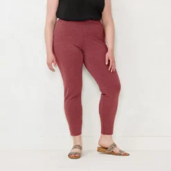 Plus Size LC Lauren Conrad Mid-Rise Leggings